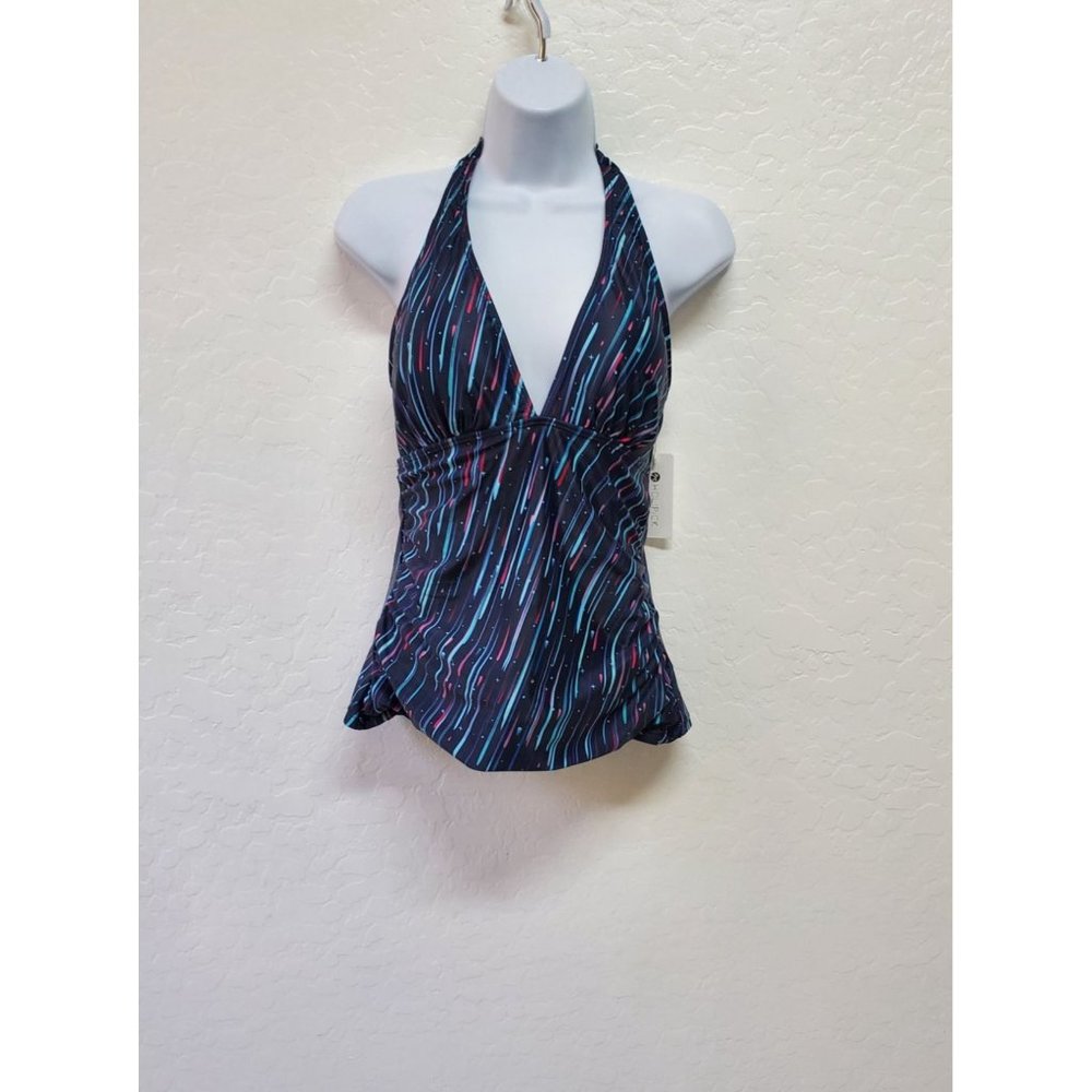 Holipick Women Halter Tankini Swimsuit Top Tummy Control Medium